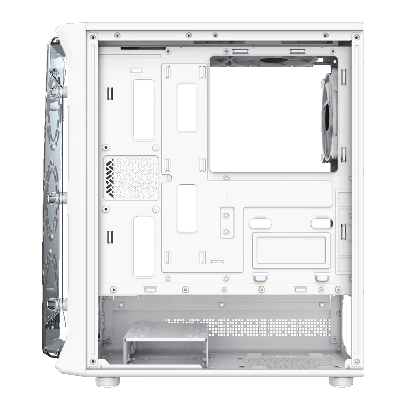 Компьютерный корпус gamemax starlight 2 aw, midi-tower, без блока питания, белый 10