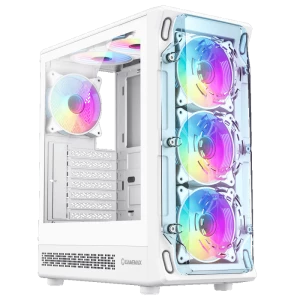 Carcasă PC Gamemax Starlight 2 AW, Midi-Tower, Fără PSU, Alb