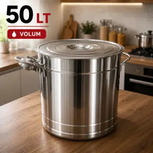 Recipient alimentar din oțel inoxidabil 40cm 50lt d237-797 Thumbnail 1