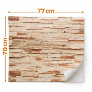 Placă tapet 3d tip caramidă – model bej Thumbnail 2