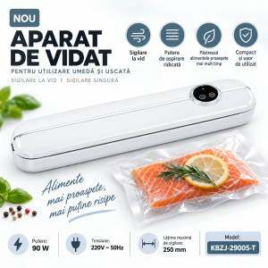 Aparat de vidare pentru alimente + 10 pungi cadou