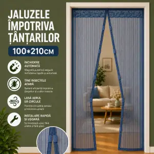Jaluzele împotriva țânțarilor 100*210cm, albastru 3453-3 Thumbnail 1