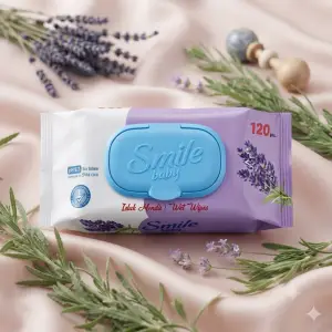 Șervețele umede smile, mix 120buc Thumbnail 2