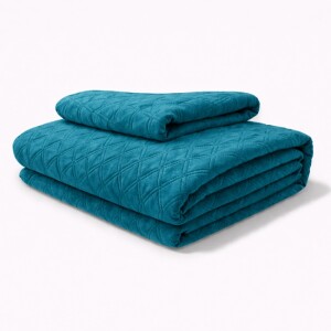 Cuvertura velur 220/240 cm + 2 fețe 50/70 cm