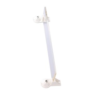 Акриловая полка на белых присосках 600x130 мм белая p1