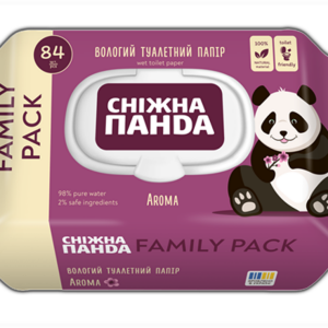 Panda hirtie igienica umeda aroma 84 buc cu capac