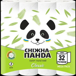 Panda hirtie igienica classic 2str. 32 role 142foi  17.75m