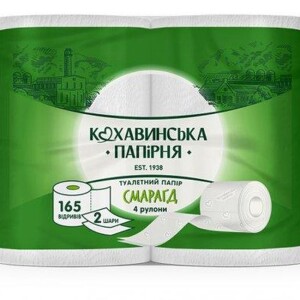 Кохавинська папірня hirtie igienica 32 role 2 pliuri smaragd  165 foi 18,98 m