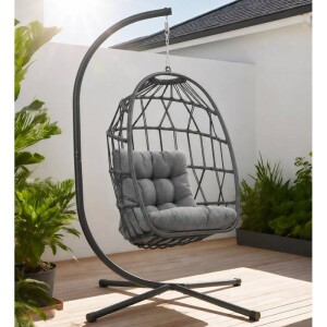 Подвесное кресло-кокон roma grey Thumbnail 1