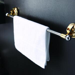 Suport pentru prosoape, chrome cu ventuze aurii 60 cm e11 Thumbnail 2