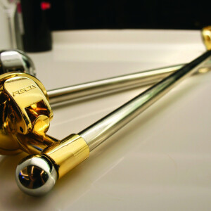 Suport pentru prosoape, chrome cu ventuze aurii 60 cm e11 Thumbnail 3