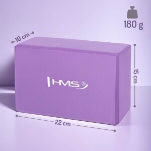 Блок для йоги 22*15*10 cm (180 gr.) eva kj01 violet hms Thumbnail 3