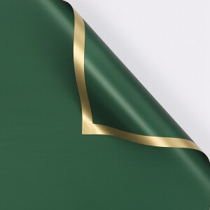 Hartie coreana "margini aurii"(20 foi) - #091 verde