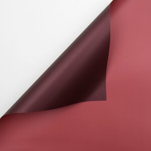 Hartie coreana "două culori"(20 foi) - #011 bordo+rosu