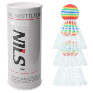 Fluturasi badminton (3 buc) nylon nils nbl6020fluturasi badminton (3 buc) nylon nils nbl6020 Thumbnail 1