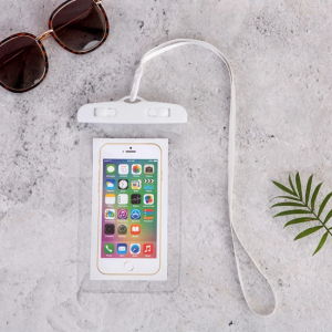 Waterproof transparent universal bag wb-3 — водонепроницаемый прозрачный чехол (белый) Thumbnail 1