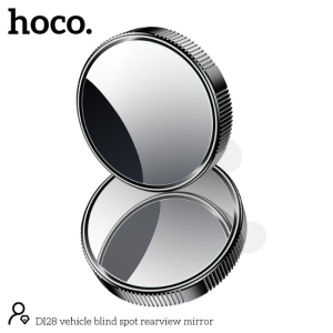 Зеркало заднего вида hoco di28 для контроля слепых зон автомобиля, металлический серый цвет Thumbnail 4