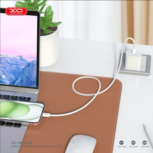Xo nb-q259 — cablu împletit type-c → type-c 60w pentru iphone 15 Thumbnail 2
