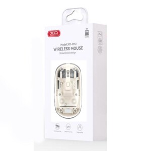 Xo m12 — mouse wireless bluetooth cu carcasă transparentă