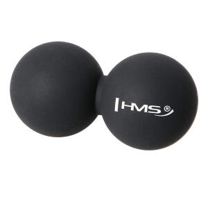 Мяч массажный двойной blc02 hms (125*65 mm) силиконовый чёрный