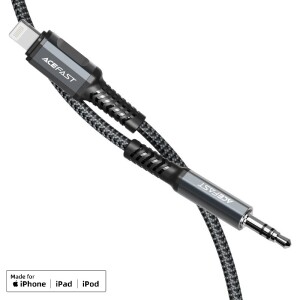 Acefast c1-06 — cablu audio lightning → 3.5 mm din aliaj de aluminiu