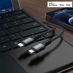 Acefast c1-01 — кабель usb-c → lightning из алюминиевого сплава