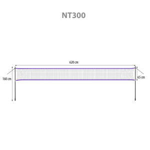 Plasa badminton 600x60cm + full cover nt300 nils Thumbnail 4