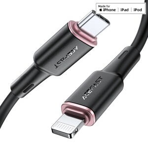 Acefast c2-01 — кабель usb-c → lightning из цинкового сплава и силикона