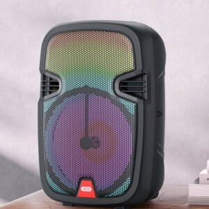 Xo f51 color jade — boxă bluetooth rgb pentru exterior cu microfon și telecomandă Thumbnail 2