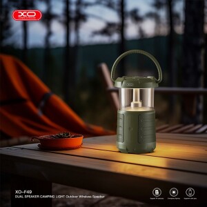 Xo f49 outdoor dual speaker camping light audio — портативная bluetooth-колонка с кемпинговой лампой (15w, 3600mah) Thumbnail 2