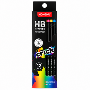 Creion simplu cu radiera colorata honghu crack hl-25001  1/12 Thumbnail 1