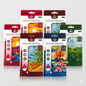 Creioane colorate 24cul,  honghu nature  hl-25022-24 Thumbnail 1