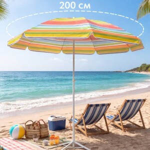 Umbrelă de plajă – 200 cm