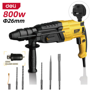 Ciocan rotopercutor 800w26mm deli