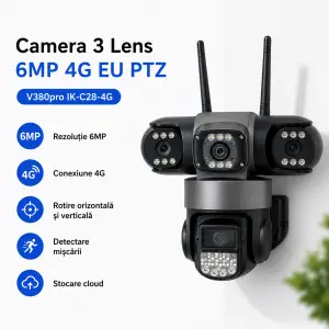 Camera 3 lens 6mp 4g eu ptz, v380pro ik-c28-4g