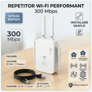 Amplificator semnal wi-fi 300 mbps, 4 antene (100 17162-6wf) Thumbnail 2