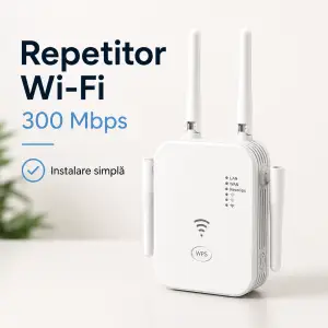 Amplificator semnal wi-fi 300 mbps, 4 antene (100 17162-6wf)