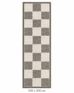 Covoraș coton, gri 100*300cm (170446)